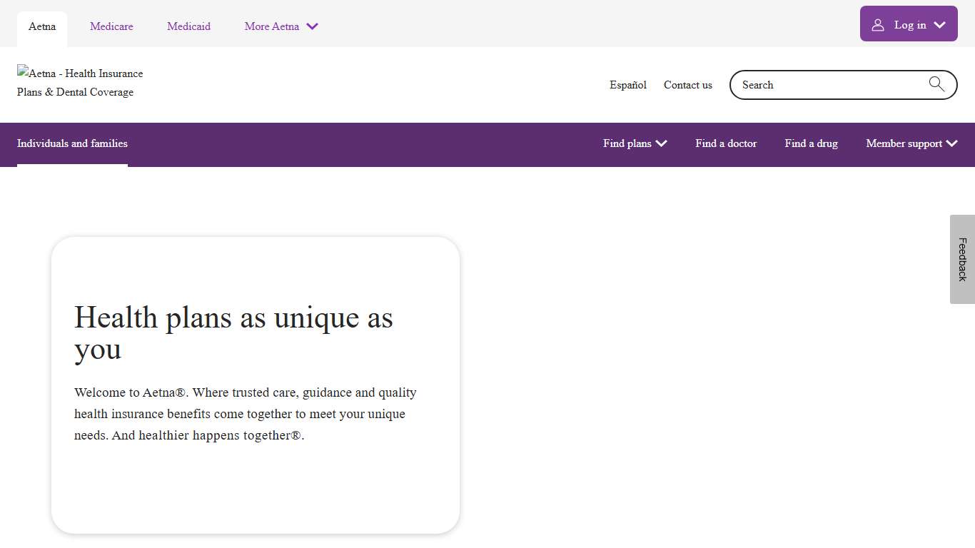 Health Insurance Plans Aetna